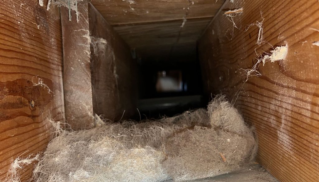 Air Duct before cleaning