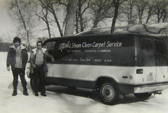 Merle's Steam Clean van in the 1970's